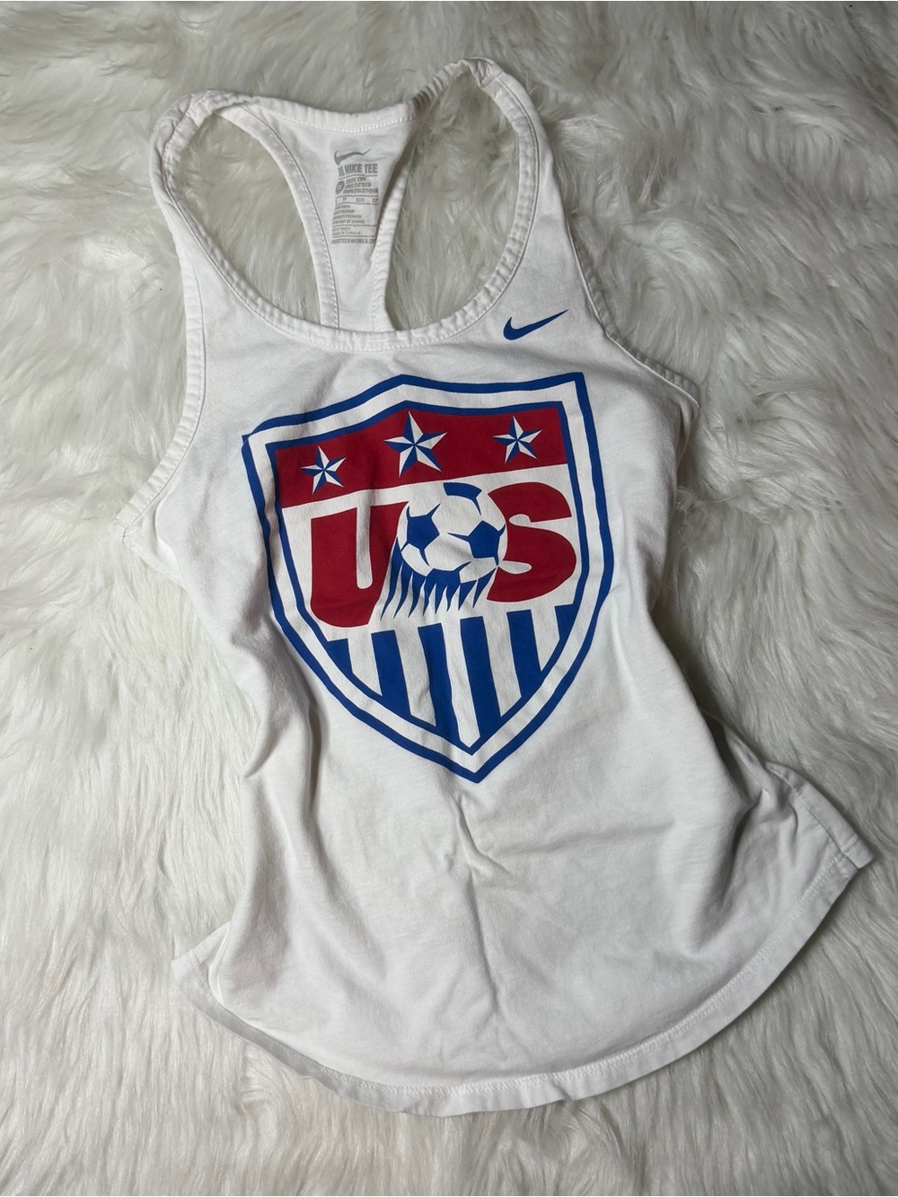 Nike Athletic Cut Slim Fit USA Soccer Tank Top